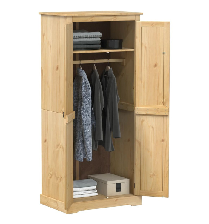 Garde-robe Corona 76x50x170 cm bois de pin massif | Mobilier & Déco