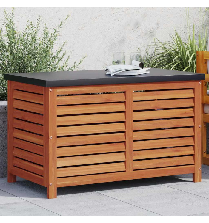 Boîte de rangement de jardin 90x48x55 cm bois d'eucalyptus | Mobilier & Déco