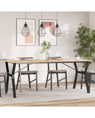 Pieds de table à manger cadre en Y 180x80x73 cm acier | Mobilier & Déco