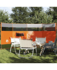 Brise-vent de camping orange 366x152x152 cm imperméable | Mobilier & Déco