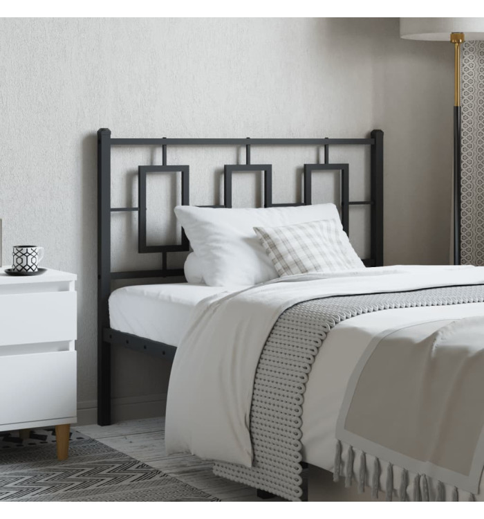 Tête de lit métal noir 100 cm | Mobilier & Déco