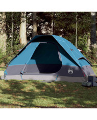 Tente familiale à dôme 6 personnes bleu imperméable | Mobilier & Déco