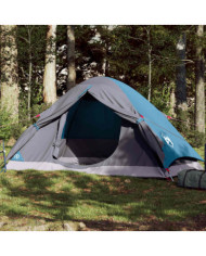 Tente de camping à dôme 4 personnes bleu imperméable | Mobilier & Déco