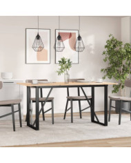 Pieds de table à manger cadre en O 140x60x73 cm acier | Mobilier & Déco