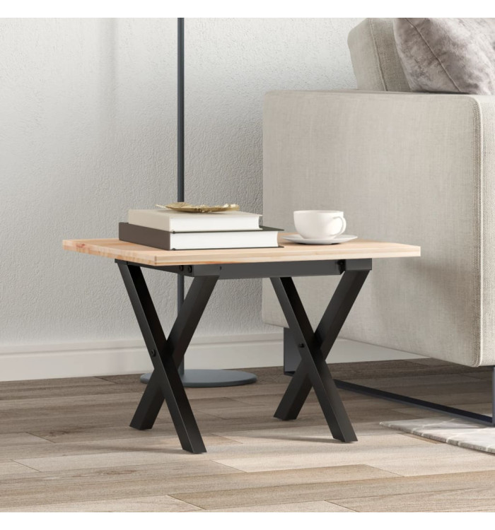 Pieds de table basse cadre en X 40x40x33 cm acier | Mobilier & Déco