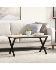 Pieds de table basse cadre en X 70x30x43 cm acier | Mobilier & Déco