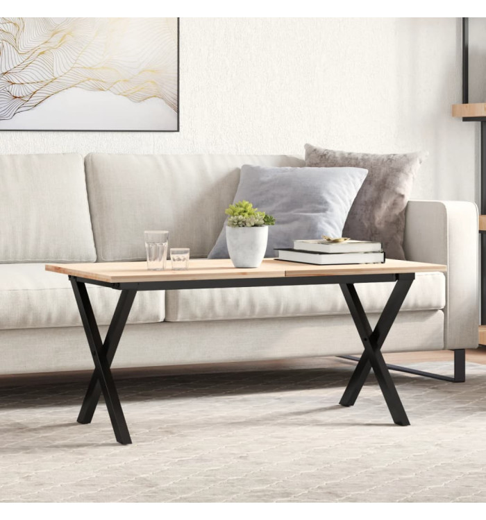 Pieds de table basse cadre en X 80x40x43 cm acier | Mobilier & Déco