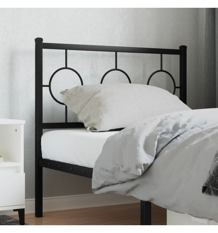 Tête de lit métal noir 90 cm | Mobilier & Déco