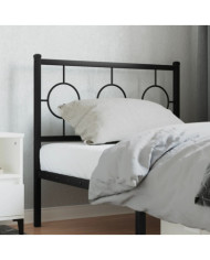 Tête de lit métal noir 90 cm | Mobilier & Déco