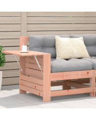 Canapé de jardin accoudoir avec table d'appoint massif douglas | Mobilier & Déco