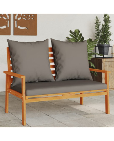 Canapé de jardin 120 cm avec coussin bois d'acacia massif | Mobilier & Déco