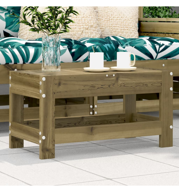 Repose-pied de jardin 62x30x32 cm bois de pin imprégné | Mobilier & Déco