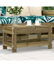 Repose-pied de jardin 62x30x32 cm bois de pin imprégné | Mobilier & Déco