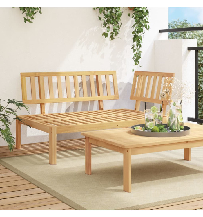 Canapé d'angle palette de jardin bois massif d'acacia | Mobilier & Déco