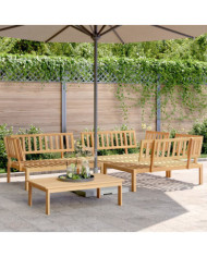 Salon palette de jardin 4 pcs bois d'acacia massif | Mobilier & Déco