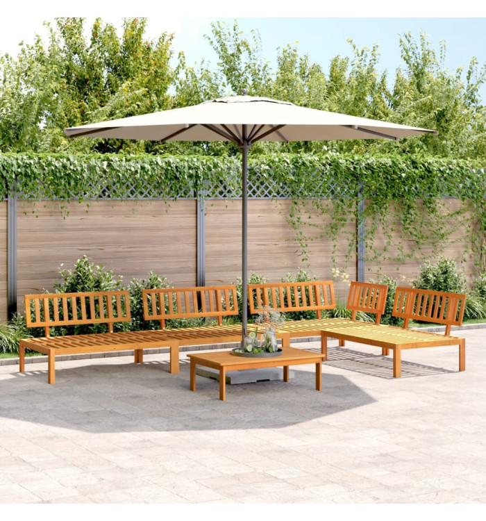 Salon palette de jardin 5 pcs bois d'acacia massif | Mobilier & Déco