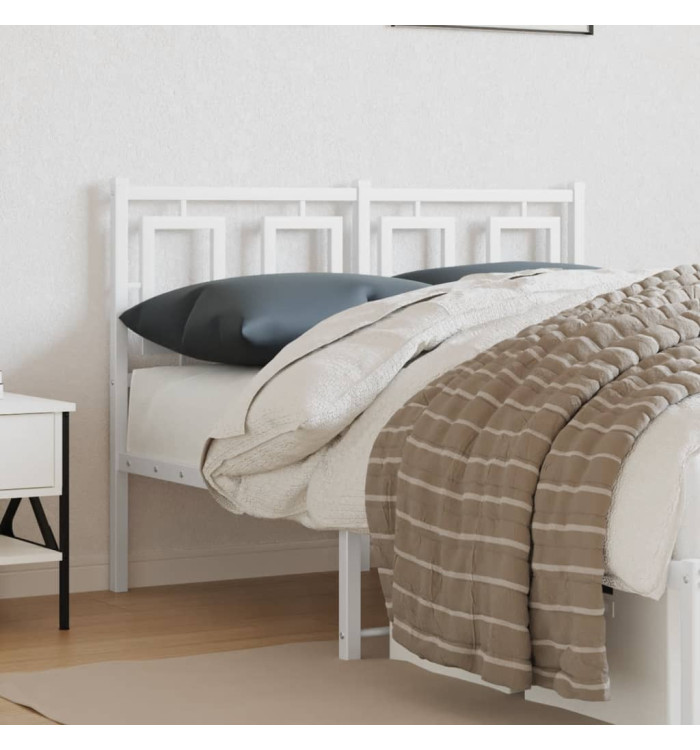 Tête de lit métal blanc 120 cm | Mobilier & Déco