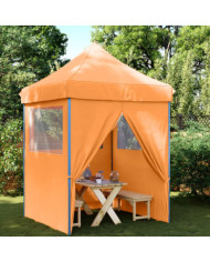Tente de réception pliable escamotable avec 4 parois latérales | Mobilier & Déco
