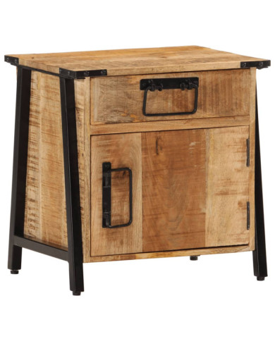 Table de chevet 40x30x42 cm bois de manguier massif | Mobilier & Déco
