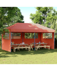 Tente de réception pliable escamotable avec 3 parois latérales | Mobilier & Déco