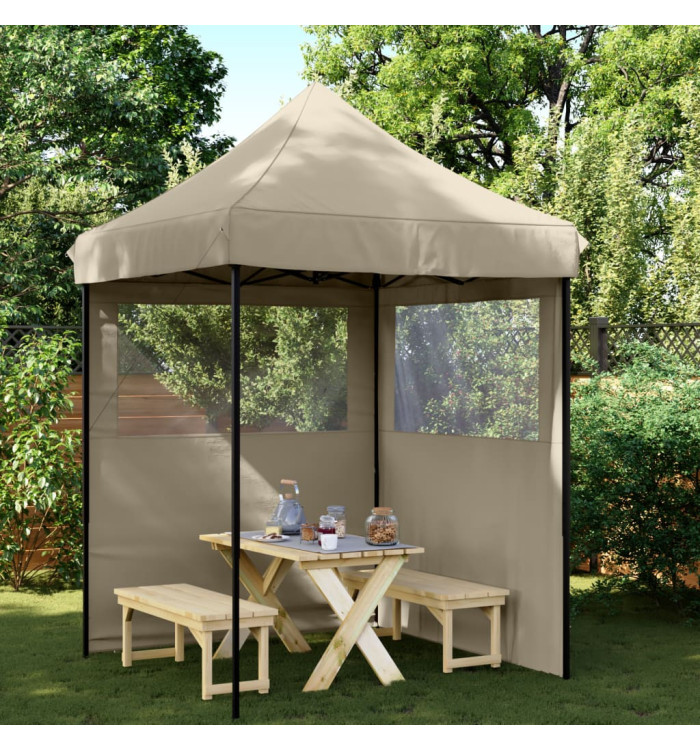 Tente de réception pliable escamotable avec 2 parois latérales | Mobilier & Déco