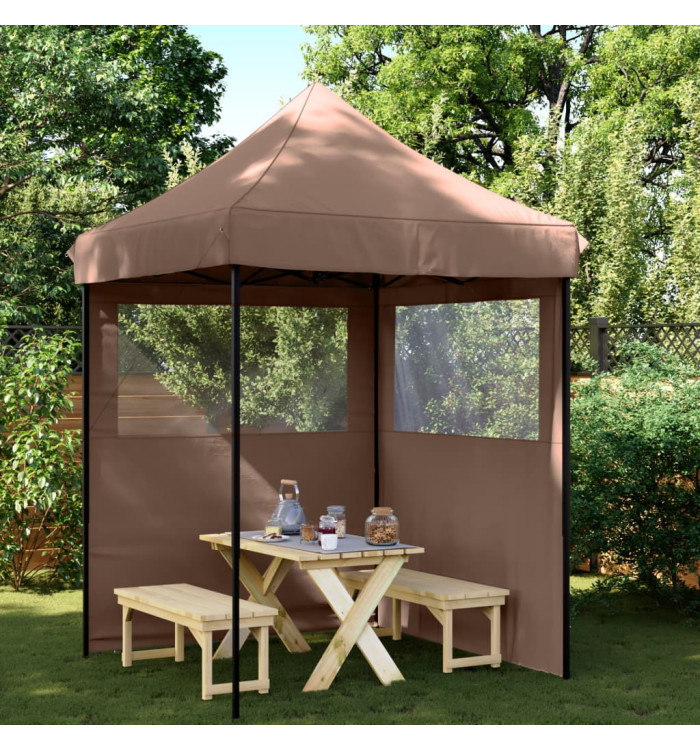 Tente de réception pliable escamotable avec 2 parois latérales | Mobilier & Déco