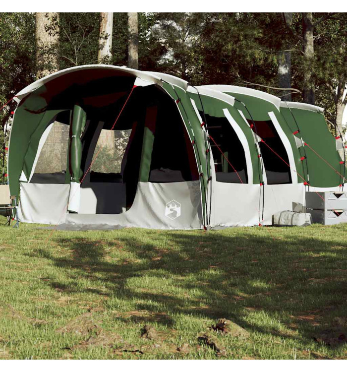 Tente familiale tunnel 8 personnes vert imperméable | Mobilier & Déco