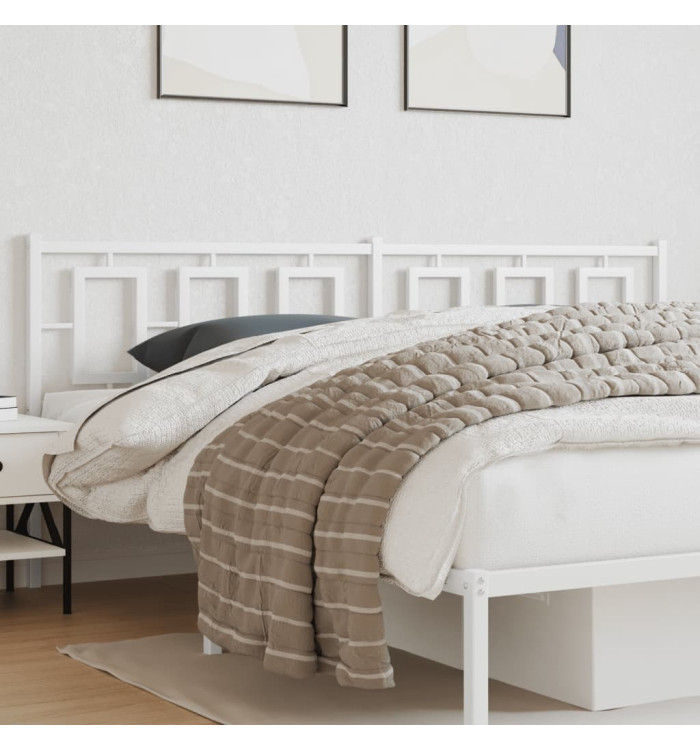 Tête de lit métal blanc 200 cm | Mobilier & Déco
