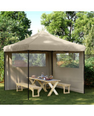 Tente de réception pliable escamotable avec 2 parois latérales | Mobilier & Déco