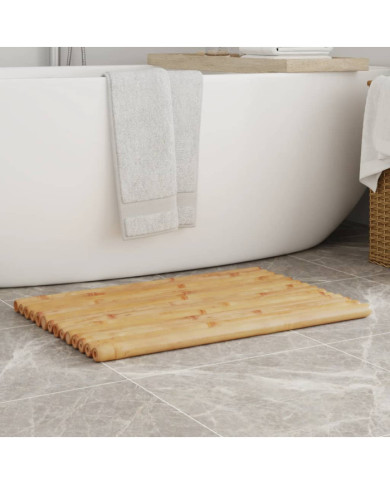 Tapis de bain 2 pcs 70x50 cm bambou | Mobilier & Déco