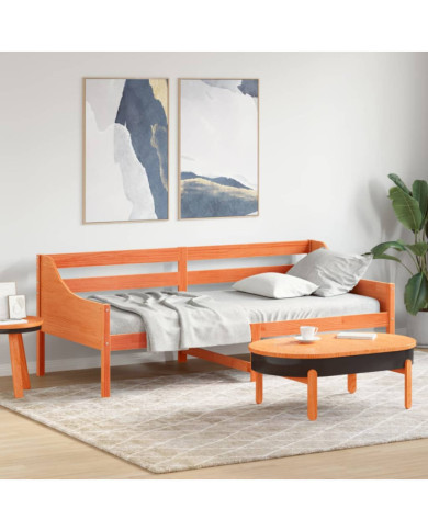 Lit de jour sans matelas cire marron 80x200 cm bois pin massif | Mobilier & Déco