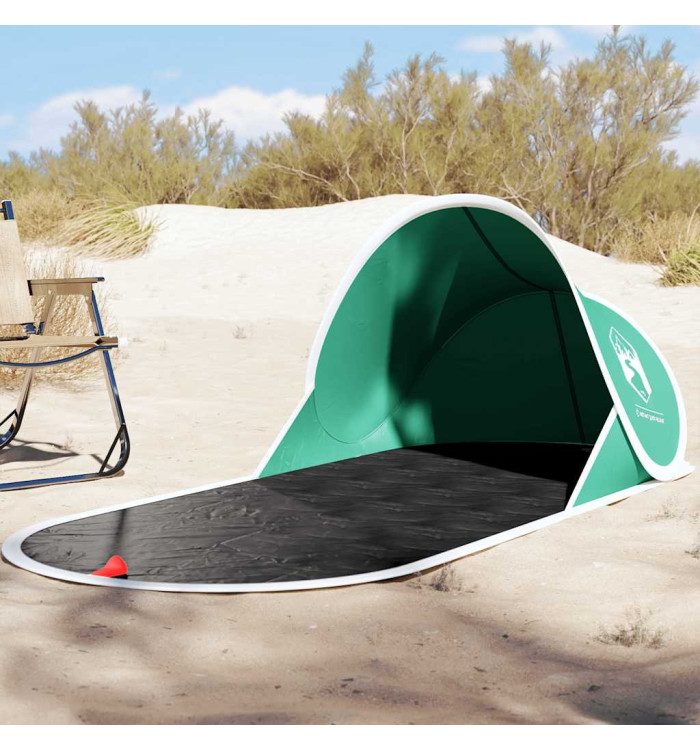 Tente de plage vert d'eau escamotable imperméable | Mobilier & Déco