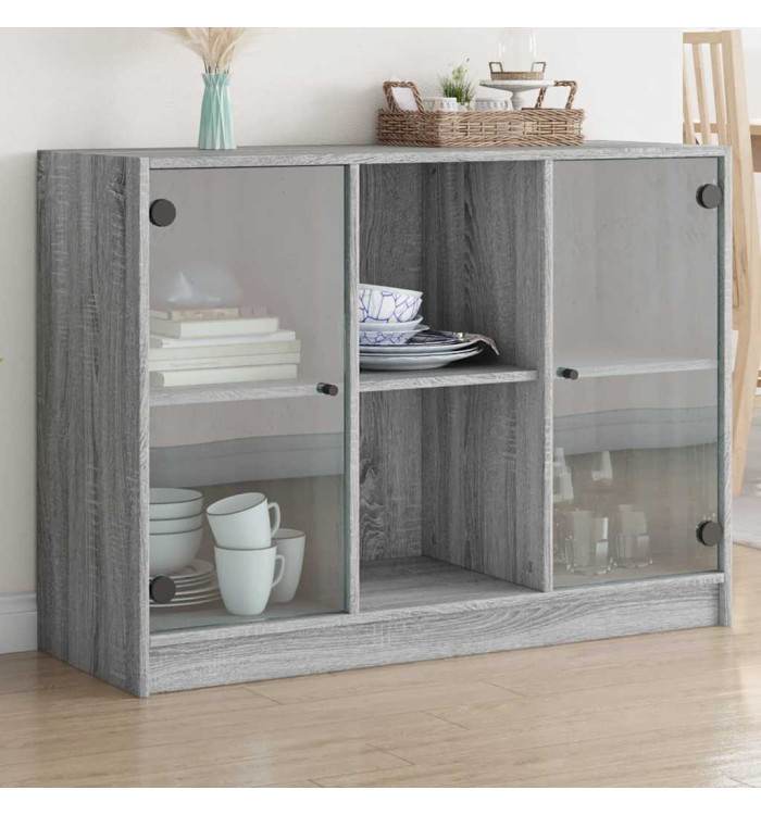 Buffet sonoma gris 102x37x75,5 cm bois d'ingénierie | Mobilier & Déco