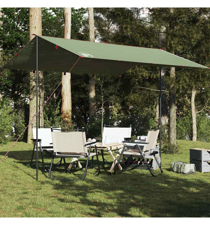 Bâche de camping vert 360x294 cm imperméable | Mobilier & Déco