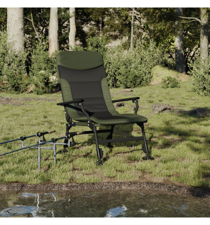 Chaise de pêche avec accoudoir pliable vert | Mobilier & Déco
