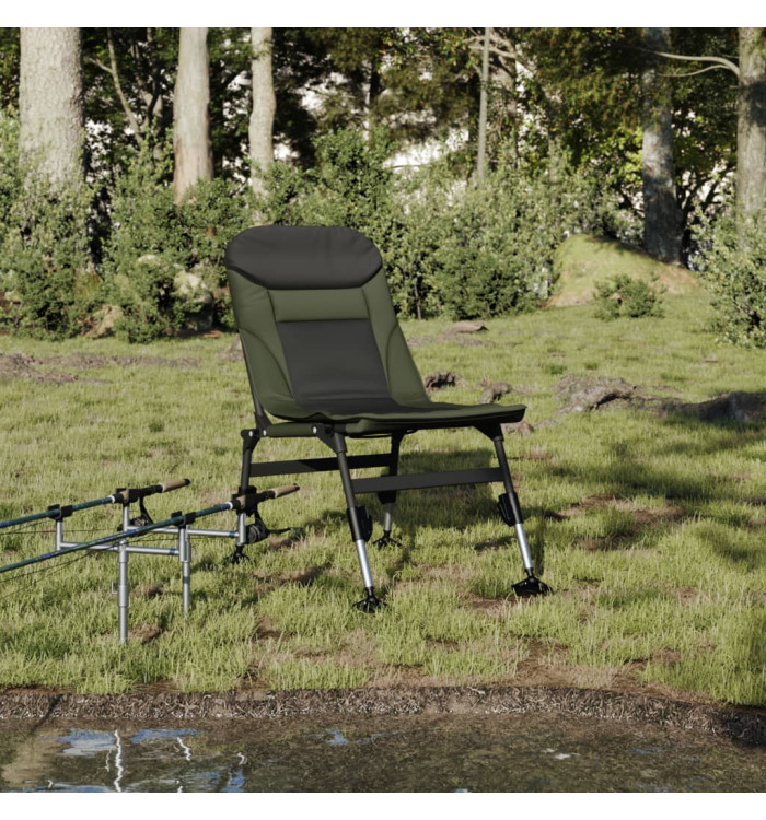 Chaise de pêche avec pieds à boue réglables pliable vert | Mobilier & Déco