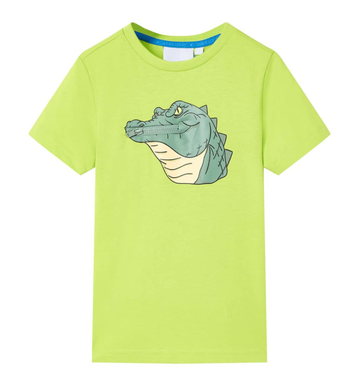 T-shirt pour enfants vert citron 104 | Mobilier & Déco