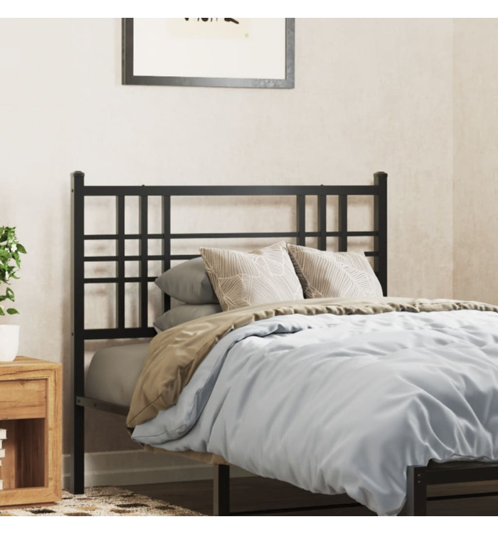 Tête de lit métal noir 100 cm | Mobilier & Déco