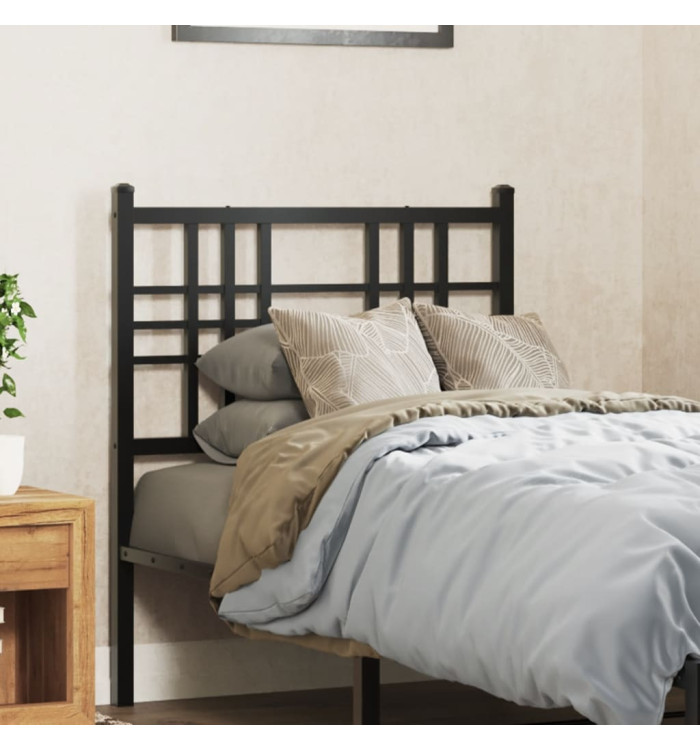 Tête de lit métal noir 80 cm | Mobilier & Déco