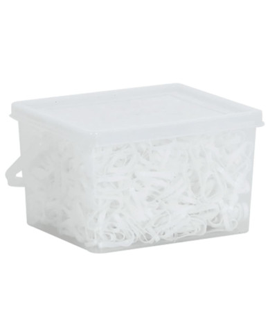 Bandes tressées pour chevaux 2500 pcs silicone blanc | Mobilier & Déco