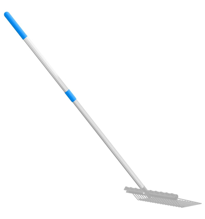 Poignée de fourche télescopique argenté acier | Mobilier & Déco