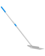 Poignée de fourche télescopique argenté acier | Mobilier & Déco
