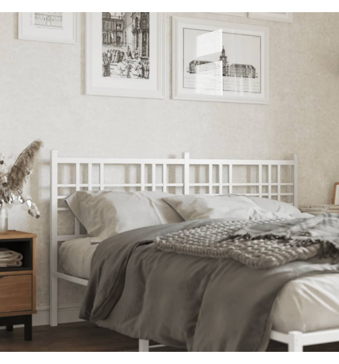 Tête de lit métal blanc 160 cm | Mobilier & Déco