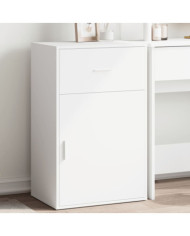 Armoire de rangement blanc 56,5x39x90 cm bois d'ingénierie | Mobilier & Déco