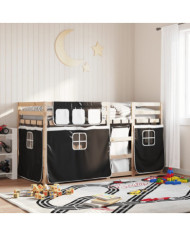 Lit superposé sans matelas 75x190 cm bois de pin massif | Mobilier & Déco