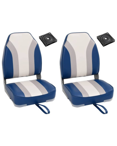 Ensemble de sièges de bateau pliables lot de 4 dossier haut | Mobilier & Déco