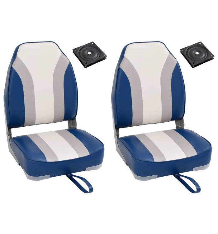 Ensemble de sièges de bateau pliables lot de 4 dossier haut | Mobilier & Déco