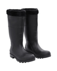 Bottes de pluie avec chaussettes amovibles noir taille 43 PVC | Mobilier & Déco