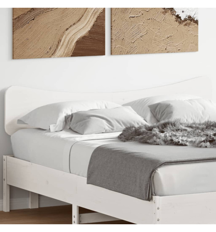 Tête de lit blanc 160 cm bois massif de pin | Mobilier & Déco