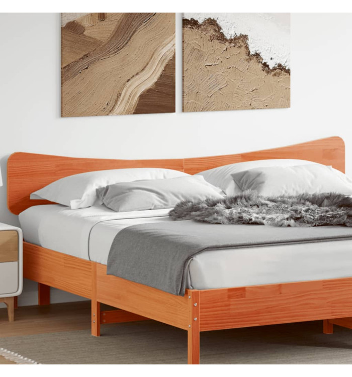 Tête de lit cire marron 200 cm bois massif de pin | Mobilier & Déco